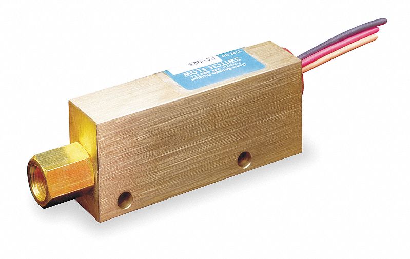 Liquid Flow Switch, Piston, SPDT, 20VA