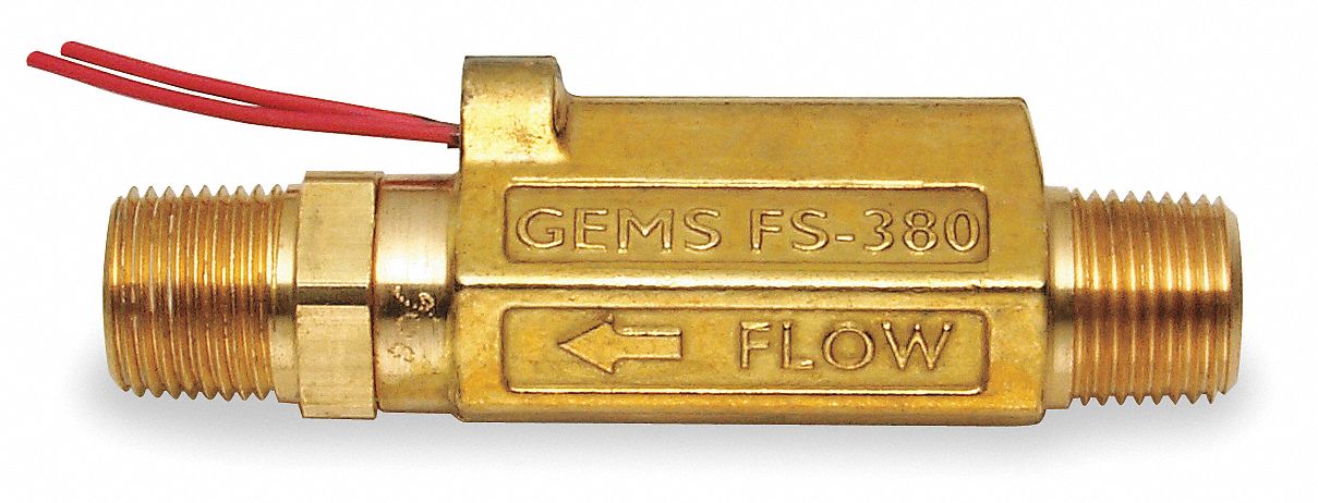 Liquid Flow Switch, Piston, SPST, 20VA