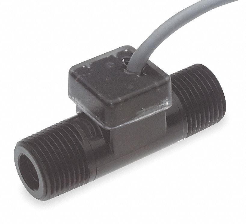 Flow Rate Sensor, Turbine, 1.3 GPM Max