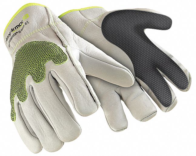 Cut Resistant Gloves, White, L, PR