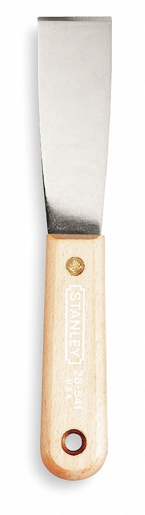 Putty Knife, 1 1/4 In, Hardwood, Stiff