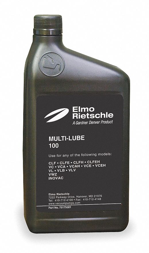 Vacuum Pump Oil, Mineral, Quart, ISO 46