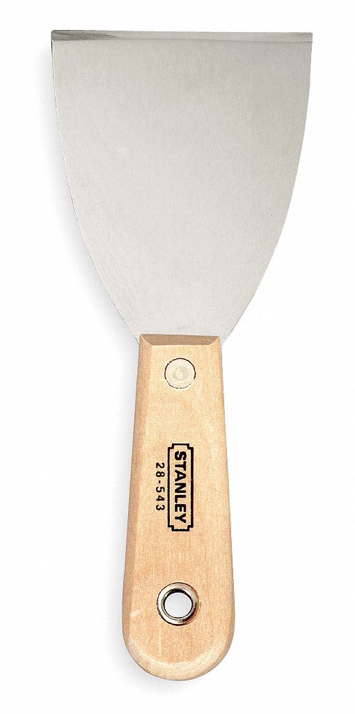 Wall Scraper, 3 In, Hardwood, Stiff