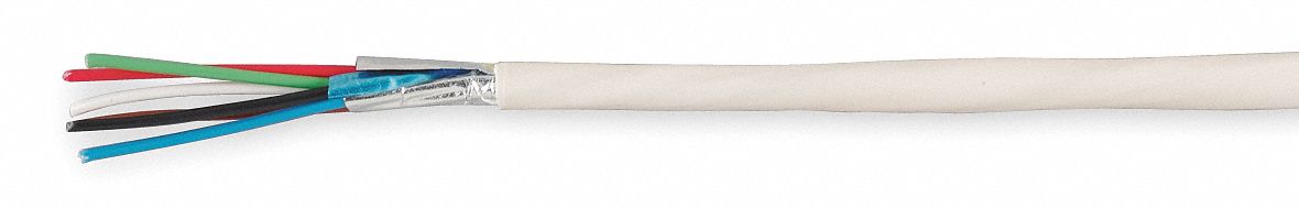 Wire, Shielded, Plenum, 22/6, 1000 Ft, Gray