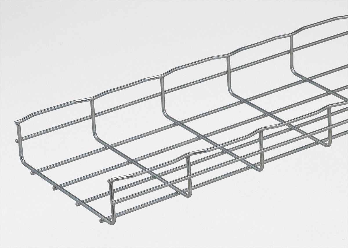 Wire Cable Tray, Width 8 In, L 6.5 Ft, PK4