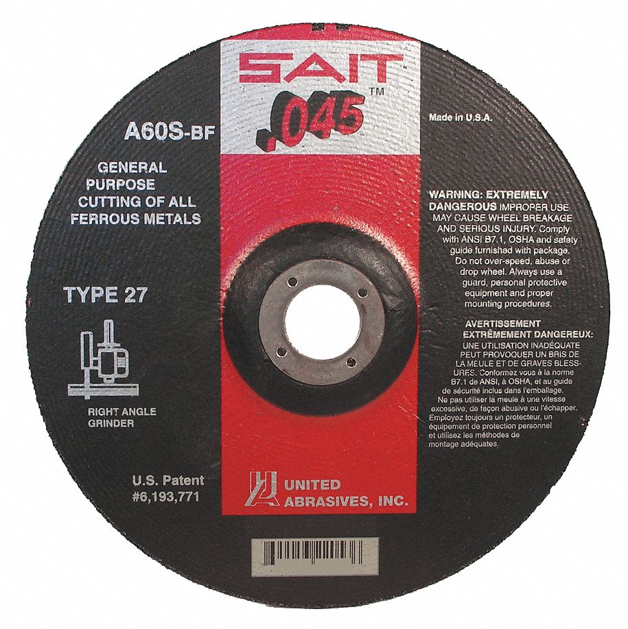 Abrsv Cut Whl, 4-1/2 Dx0.045In T