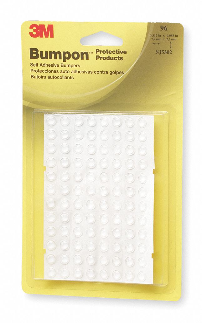 Bumper, Self Adhesive, 0.085 In H, PK96