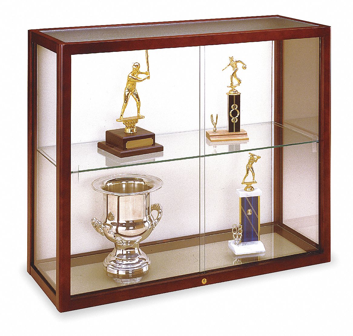 Wall Mounted Display Case, Cordovan