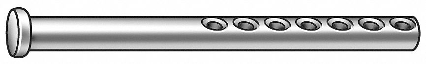 Clevis Pin, Zinc, 0.312x2 In L, Pk 10