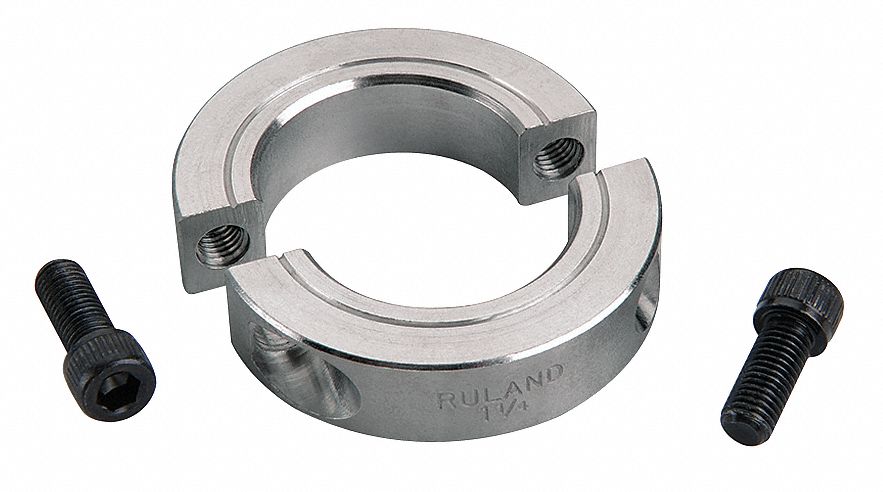 Shaft Collar, Two Piece Clamp, ID 1.750 In