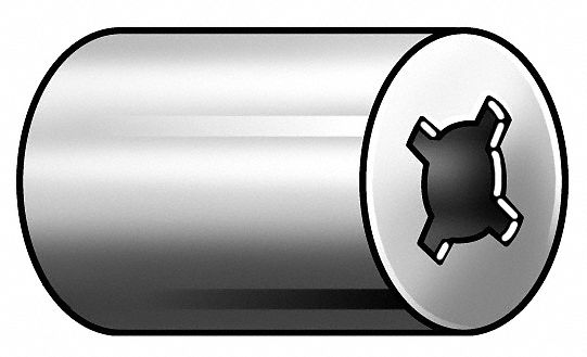 Retaining Spacer, 0.198x1/2 L, Pk100