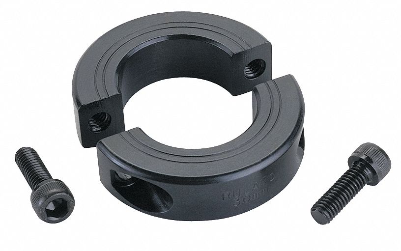 Shaft Collar, Two Piece Clamp, ID 3.000 In