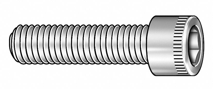 Socket Cap Screw, 3/8-16 x1 1/2 In, Pk 100