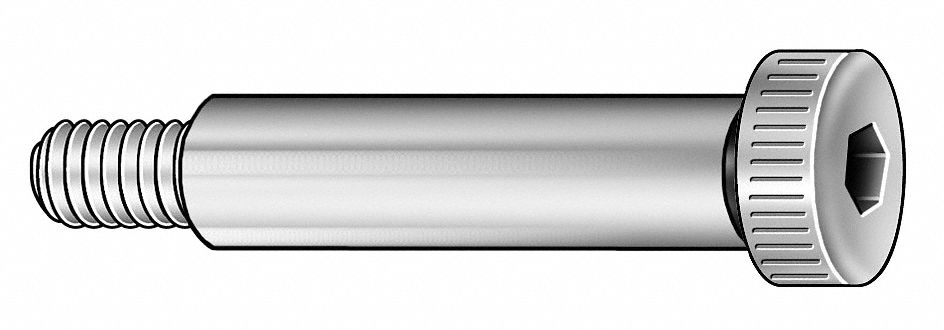 Shoulder Screw, 5/16-18, 3/8 Dx5/8 L, Pk 25