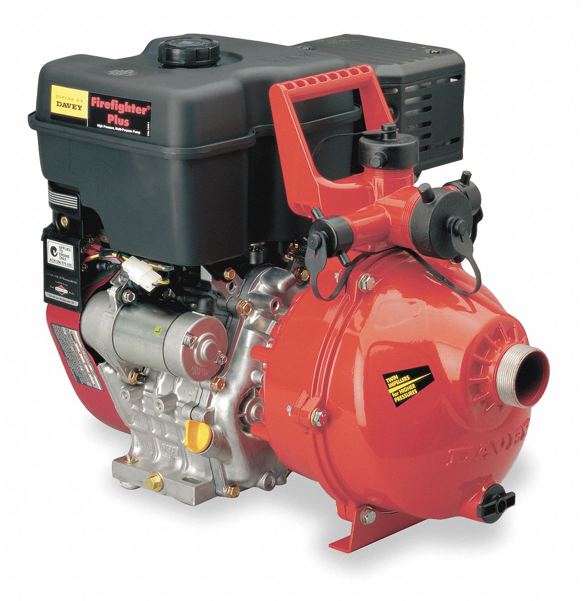 Fire Fighting Pump, 9 HP, B & S, Aluminum