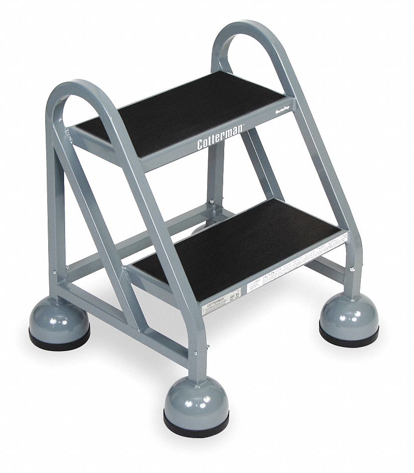 Rolling Ladder, Welded, Platform 18In H