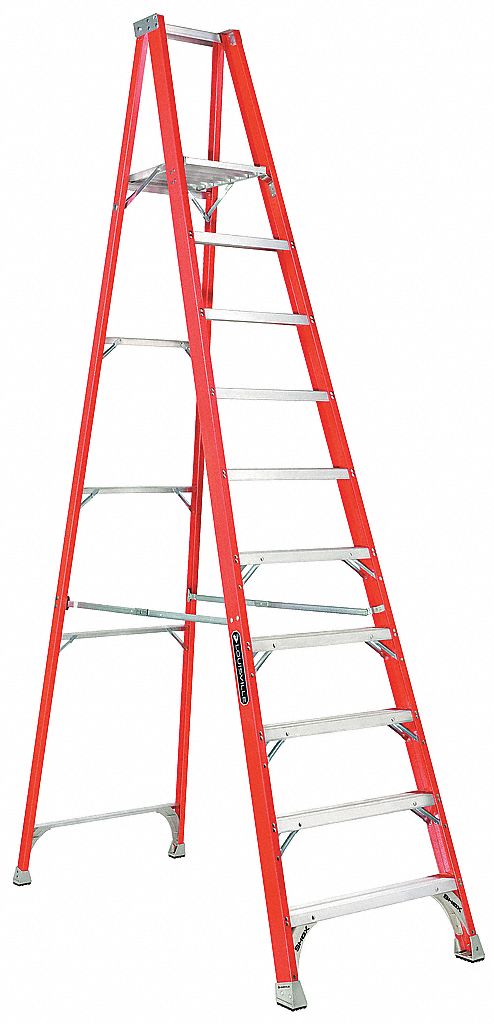 Platform Stepladder, 12 ft. H, 16 In. W