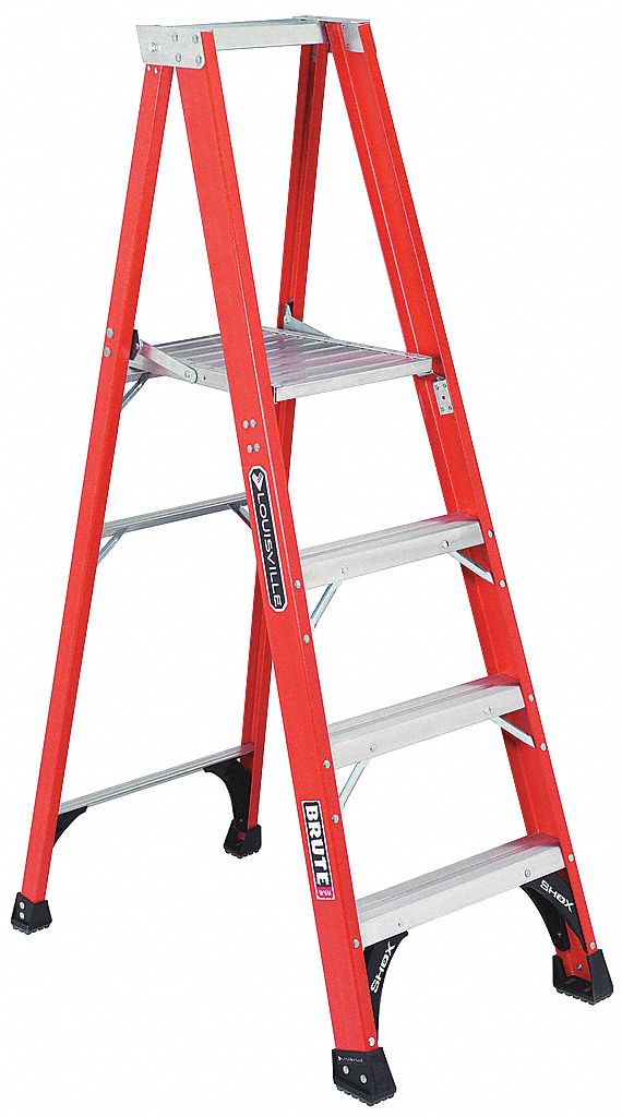 Platform Stepladder, 16 In. W, 6 ft. H