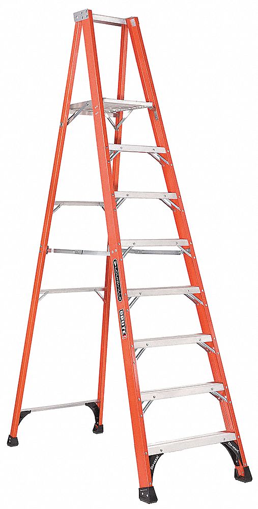 Platform Stepladder, 10 ft. H, 16 In. W