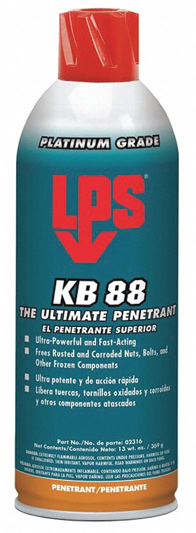 Penetrant, KB 88, 16 oz, Net Weight 13 oz