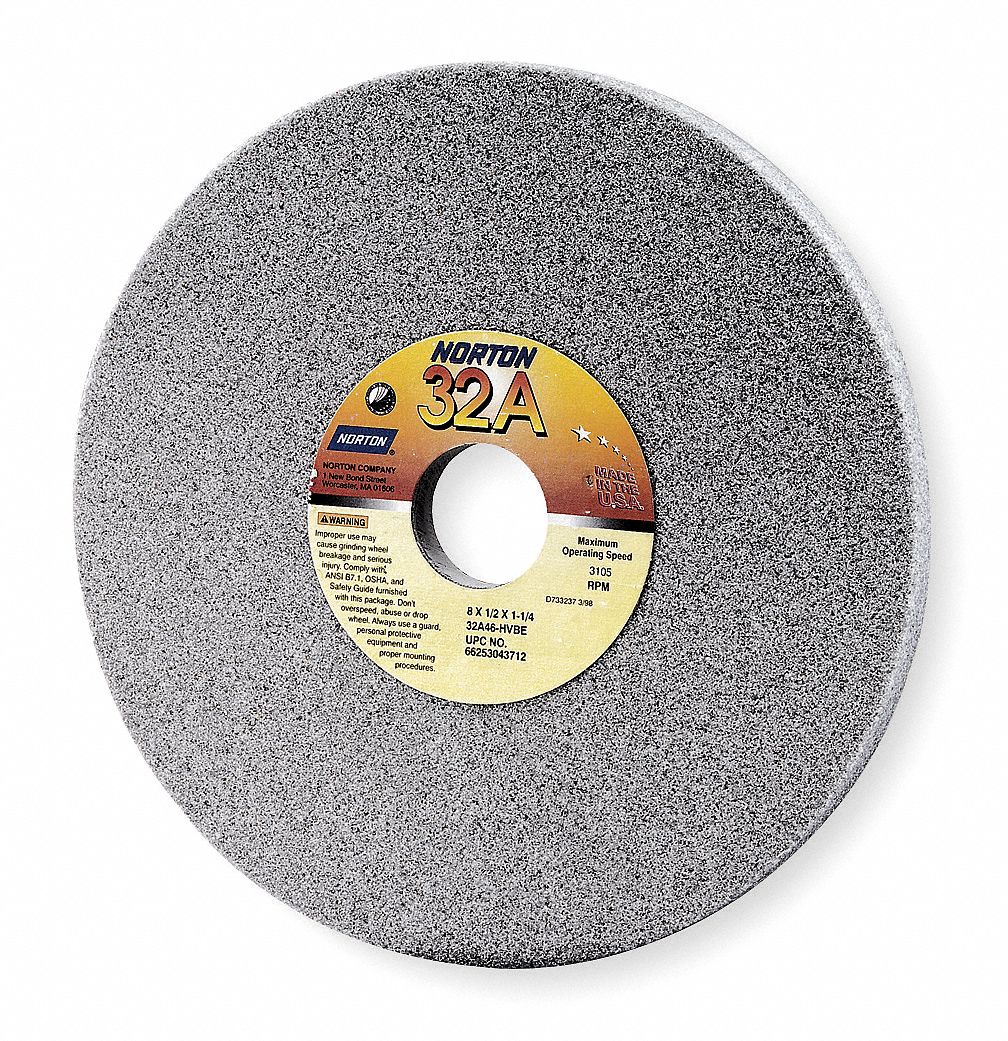Recessed Grinding Wheel, 1/S, 8x1x1.25, PK5