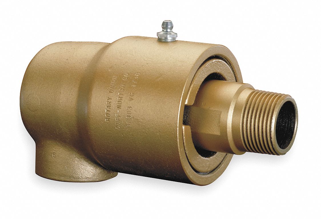 Rotary Union, 3/4 In NPT, Carbon Steel