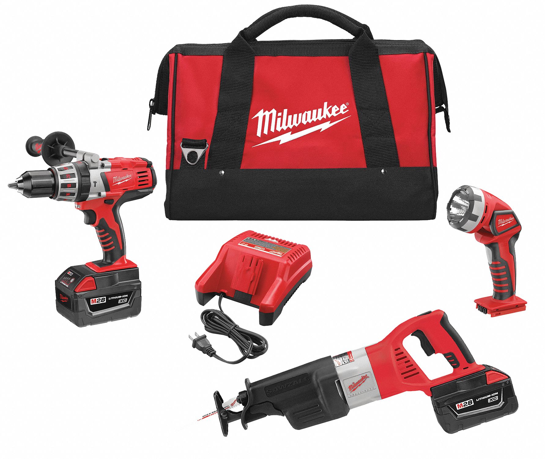 Cordless Combination Kit, Li-Ion, 28.0V
