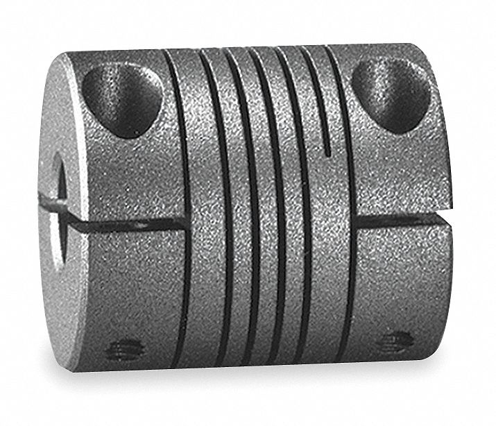 Coupling, Single Beam, Bore 3/8x3/8 In