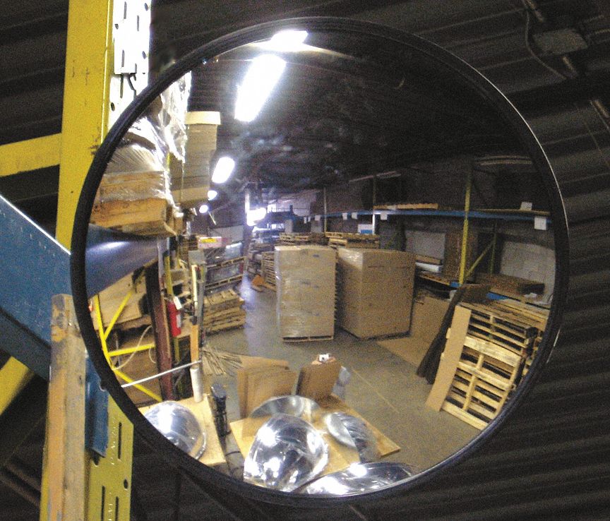 Indoor Convex Mirror, 36 Dia, Glass
