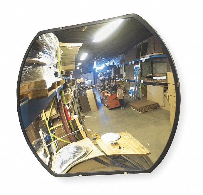 Indoor/Outdoor Convex Mirror, Rect