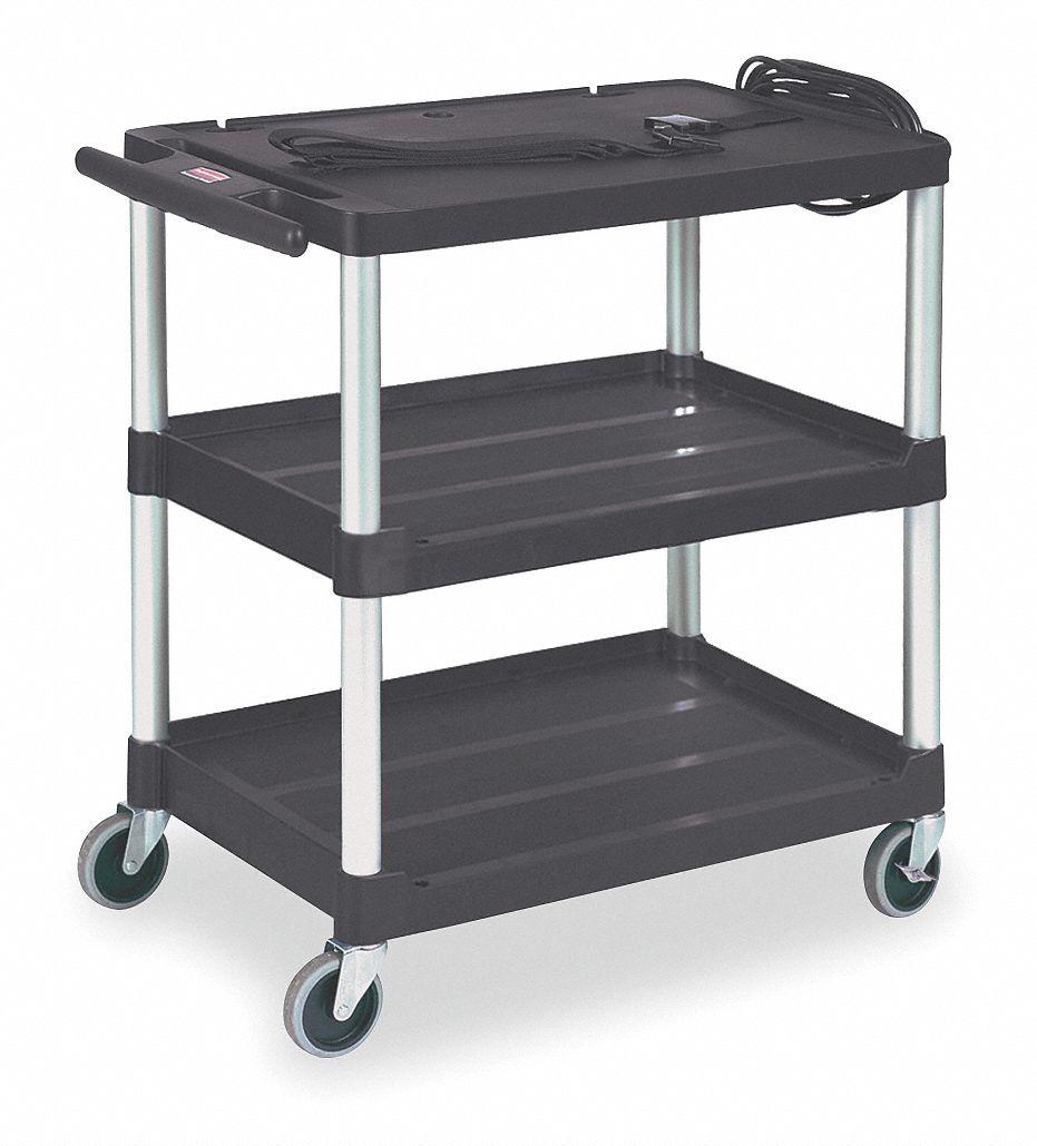 Cart, 33Hx32 3/4W, Black
