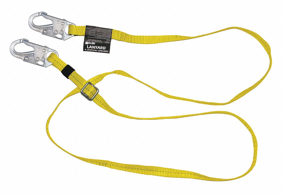 Restraint Lanyard, 10 to 6 ft., Nylon