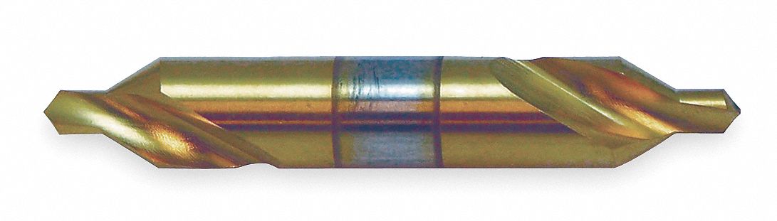 Drill/Countersink Bit, 82 Deg, #00, HSS, TiN