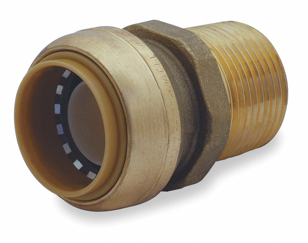 Male Connector, 1 In Tube Sz, DZR Brass