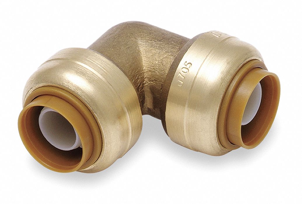 Elbow, 90 Deg, 1/2 In Tube Sz, DZR Brass