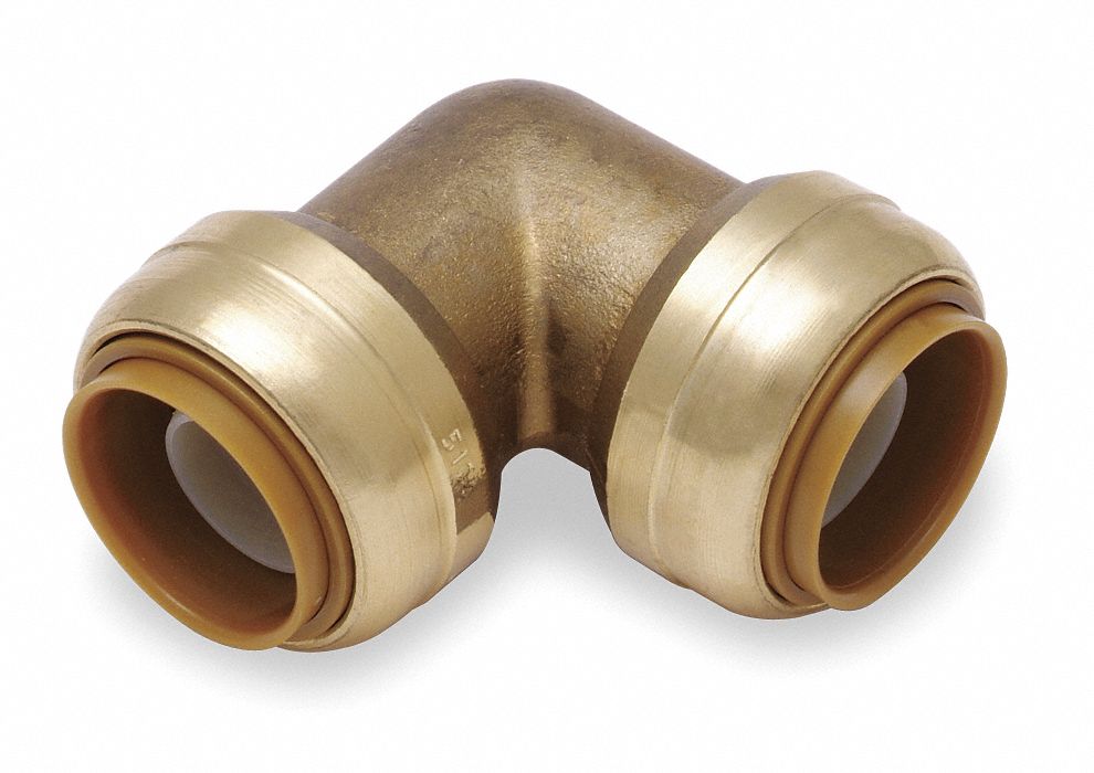 Elbow, 90 Deg, 1 In Tube Sz, DZR Brass