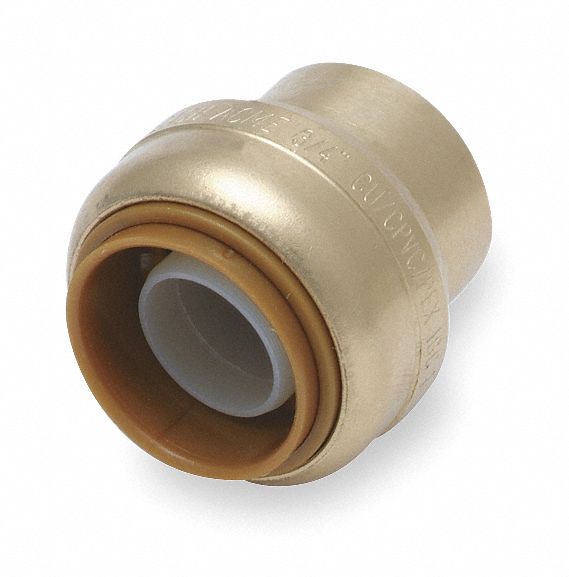 End Stop, 3/4 In Tube Sz, DZR Brass