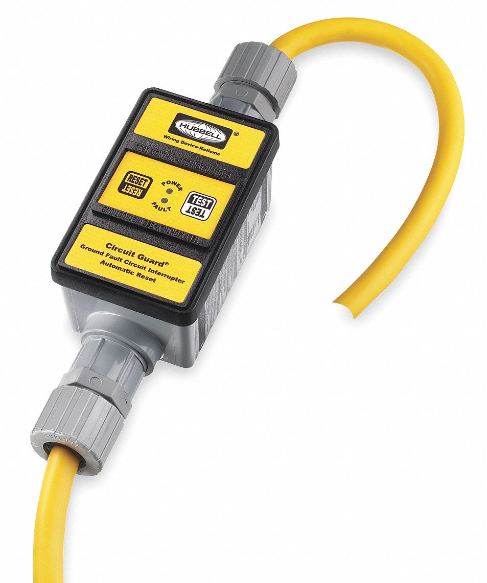 GFCI, Portable, 3 PH 250V, 30A, Black