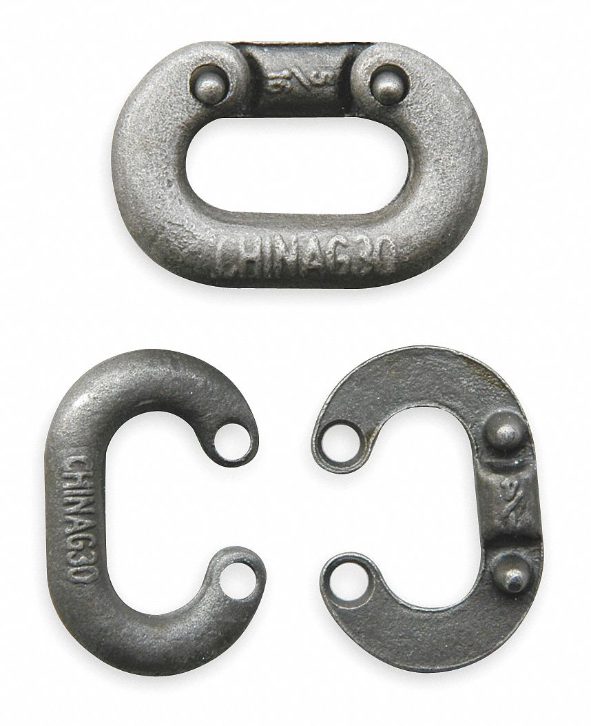 Connecting Link, 3/8 In, 2750 Lb Cap