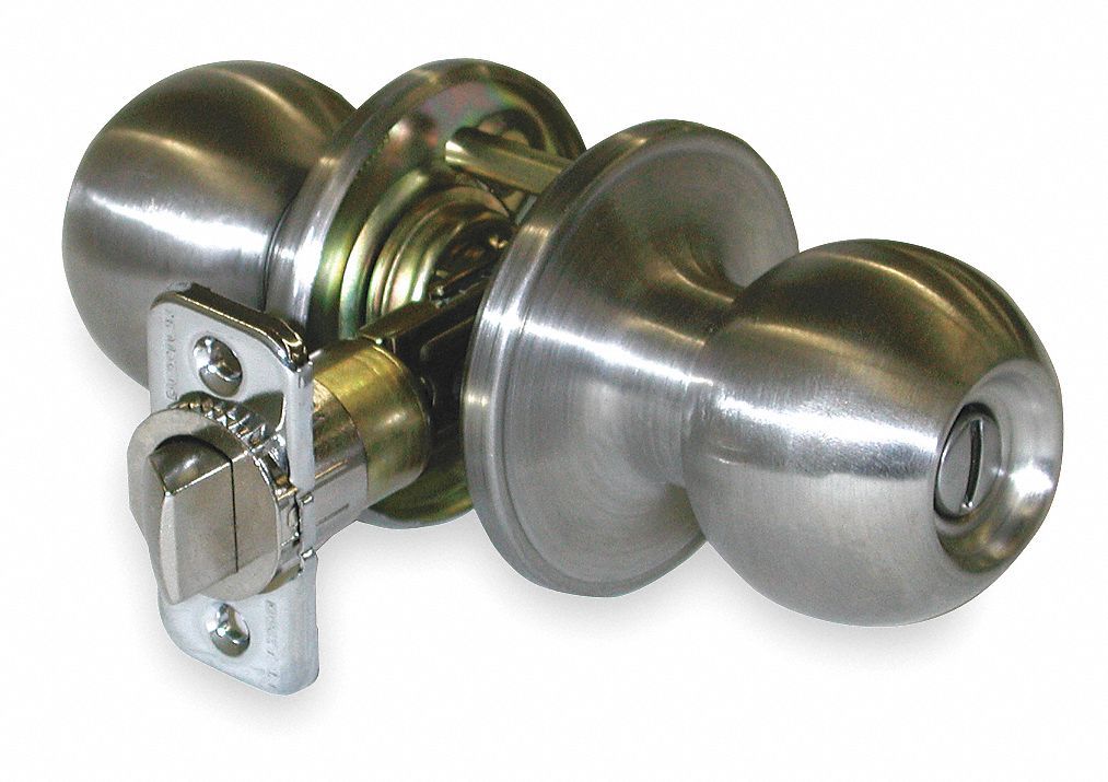 Privacy Corona Knob Satin Stainless