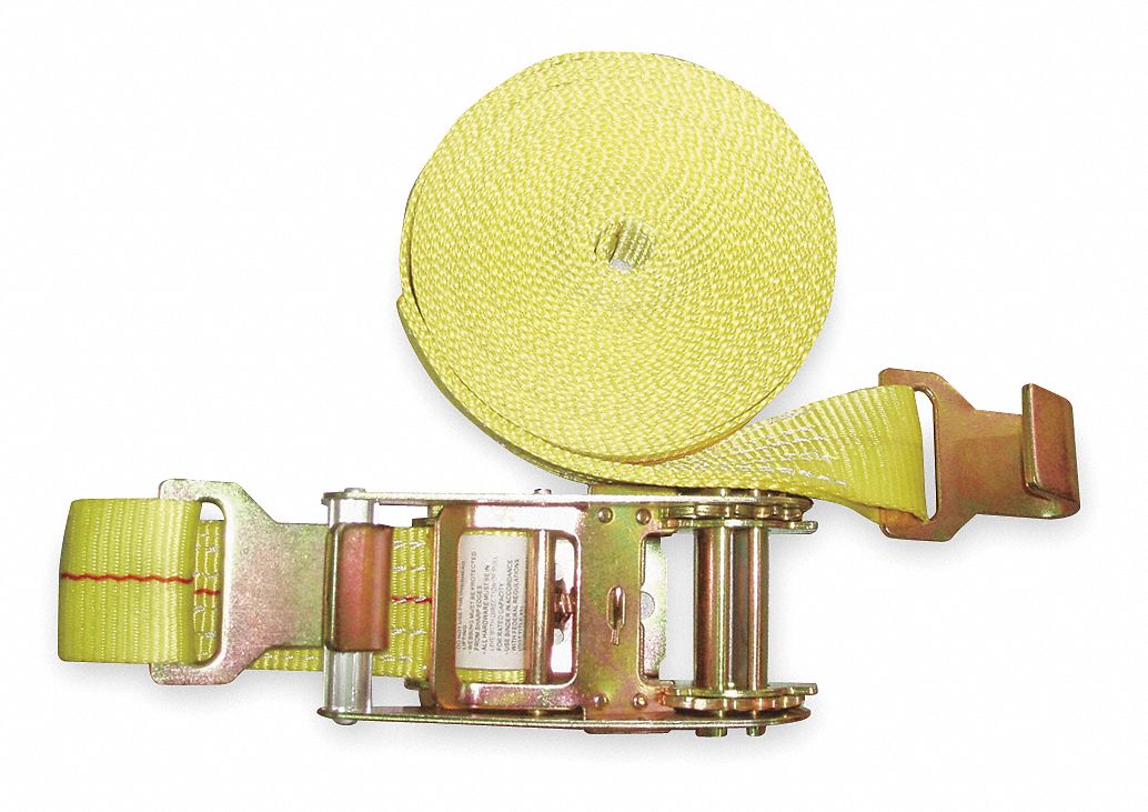 Tie-Down Strap, Ratchet, 27ft x 2In, 3300lb