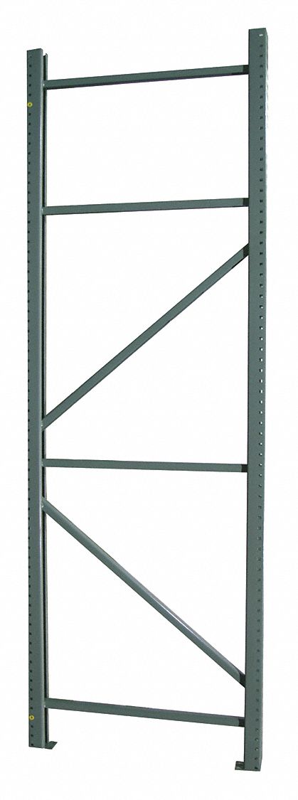 Welded Upright Frame, 48 D x 96 H, Green