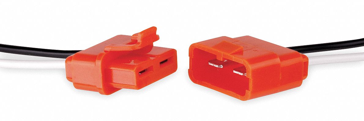 Male/Female Ballast Disconnect, 18AWG, PK2