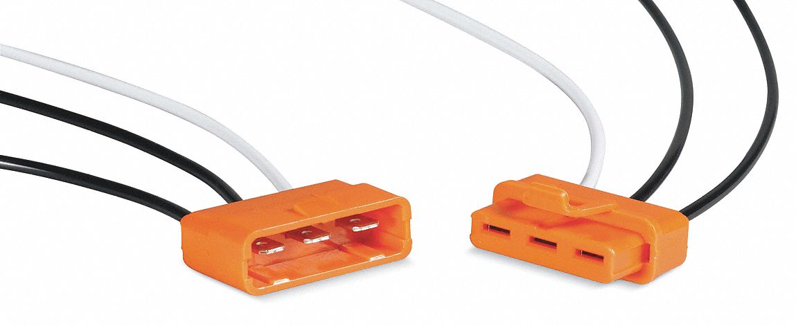 Male/Female Ballast Disconnect, 18AWG, PK2