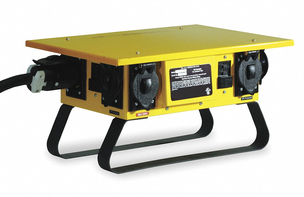 Distribution Box, 50A, 120/240V, Yellow