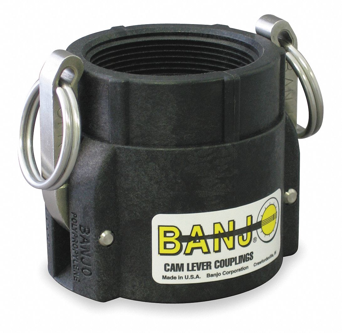 Female Coupler, 2 In, Female Thread, Poly