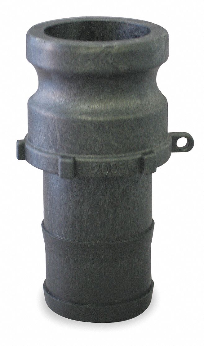 Male Adapter, 2 In, Hose Shank, Poly