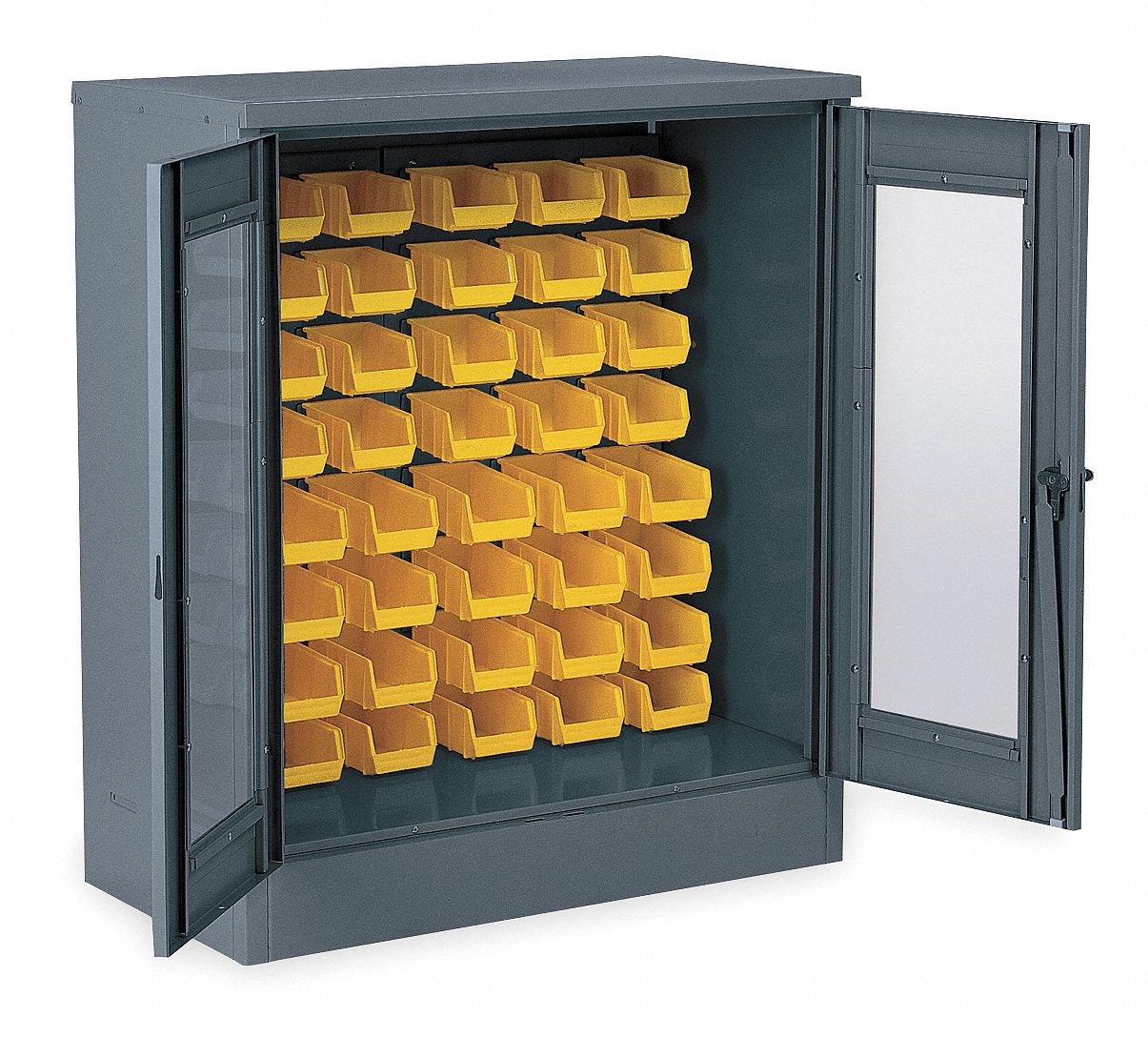 Visual Bin Cabinet, Assembled, 48 Bins