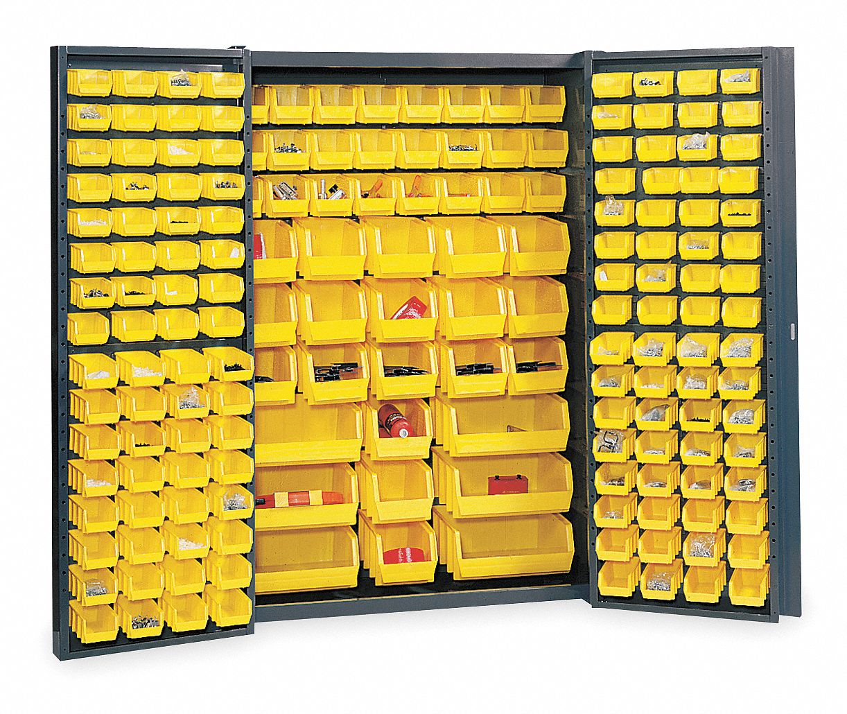 Bin Storage Cabinet, H 72, W 48, 176 Bins