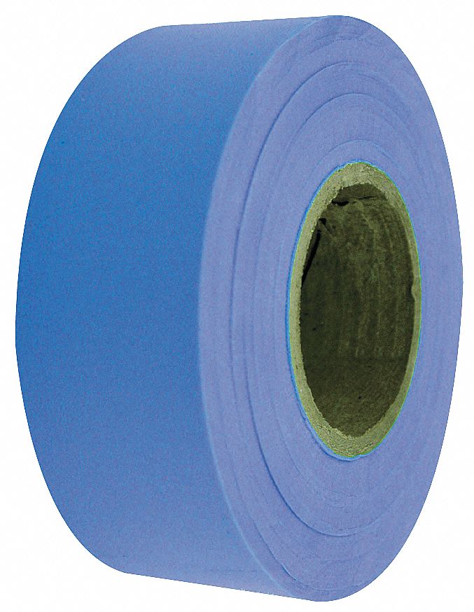 Flagging Tape, Fluorescent Blue, 150 ft